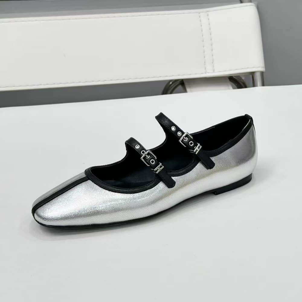 HERMES LILIA BALLET FLAT SILVER H252042Z 52350 - Image 4