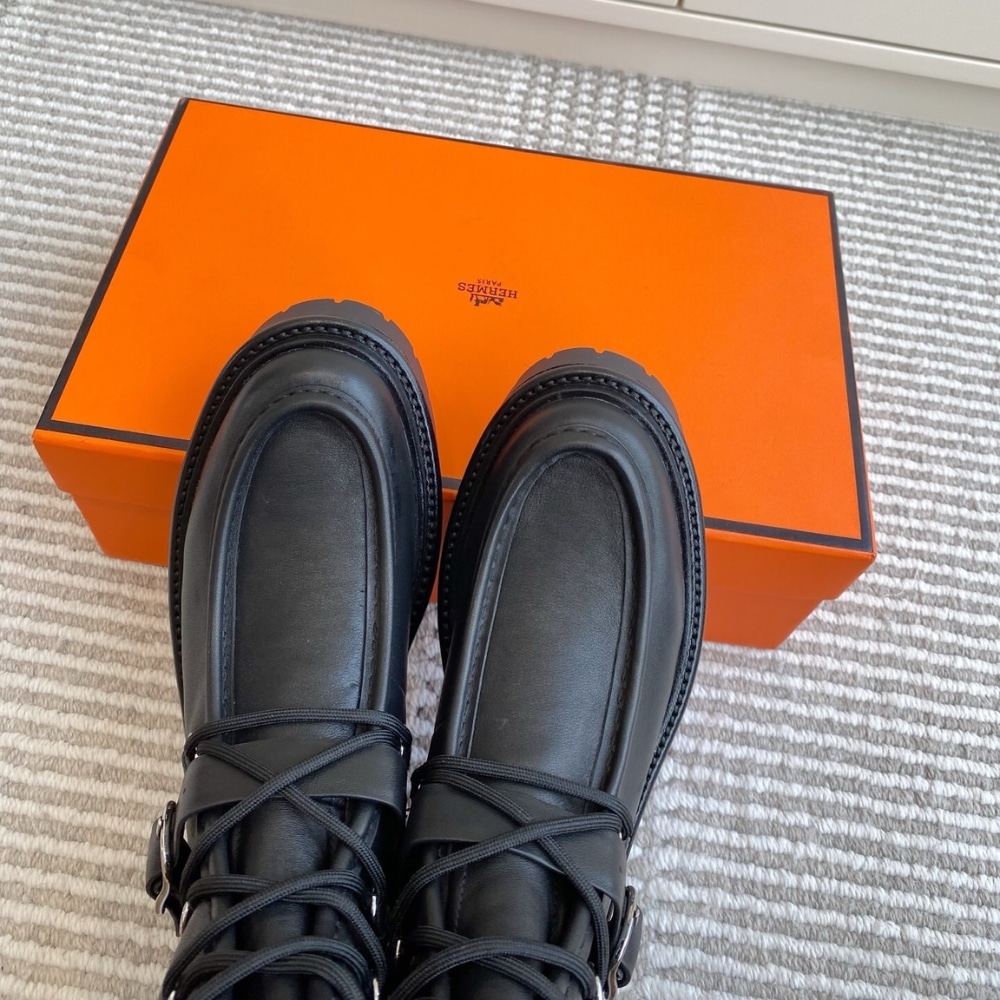 HERMES LAND ANKLE BOOT BLACK H252104Z 02350 - Image 8