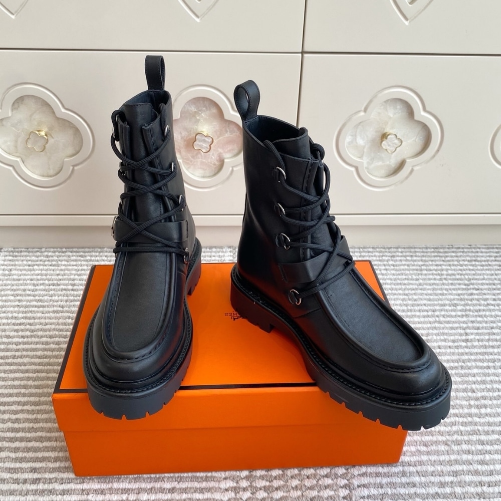 HERMES LAND ANKLE BOOT BLACK H252104Z 02350 - Image 6