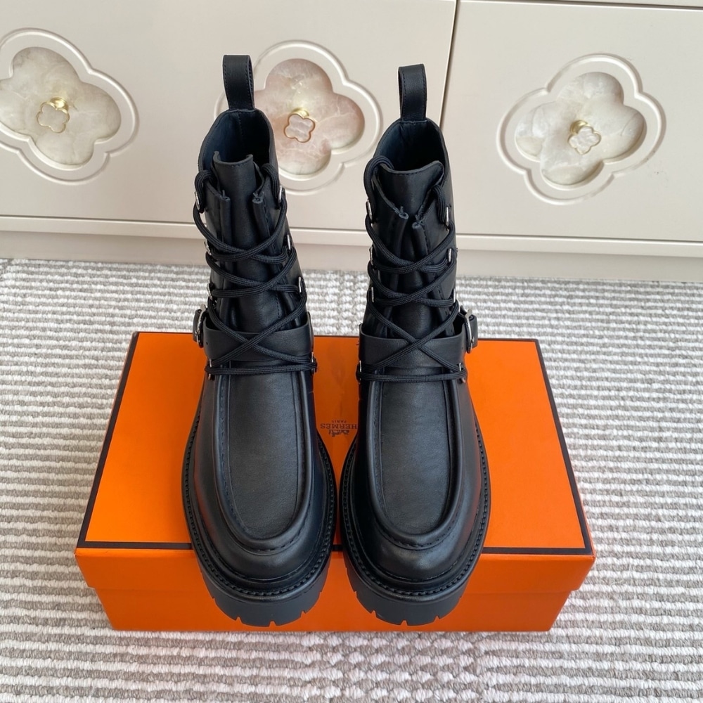 HERMES LAND ANKLE BOOT BLACK H252104Z 02350 - Image 4