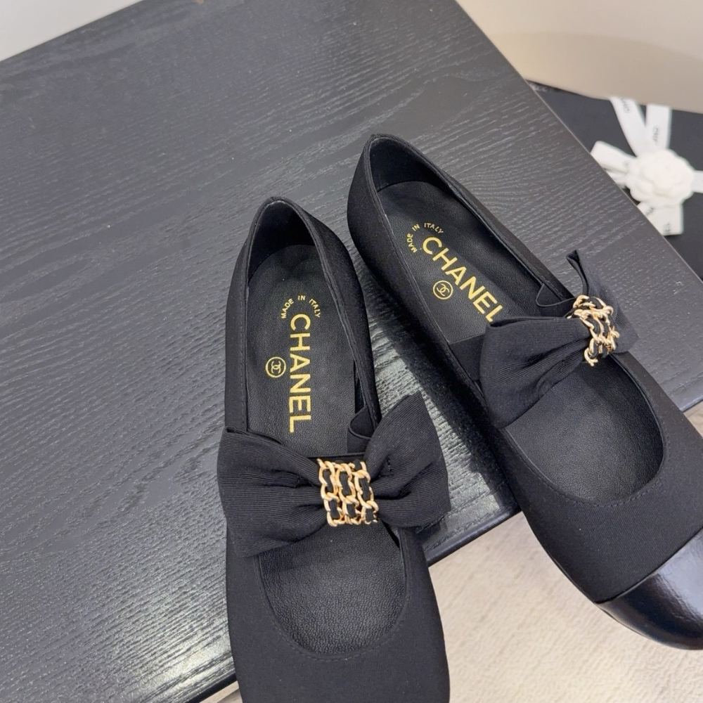 CHANEL MARY JANES GROSGRAIN BLACK G46811 B22270 94305 - Image 6