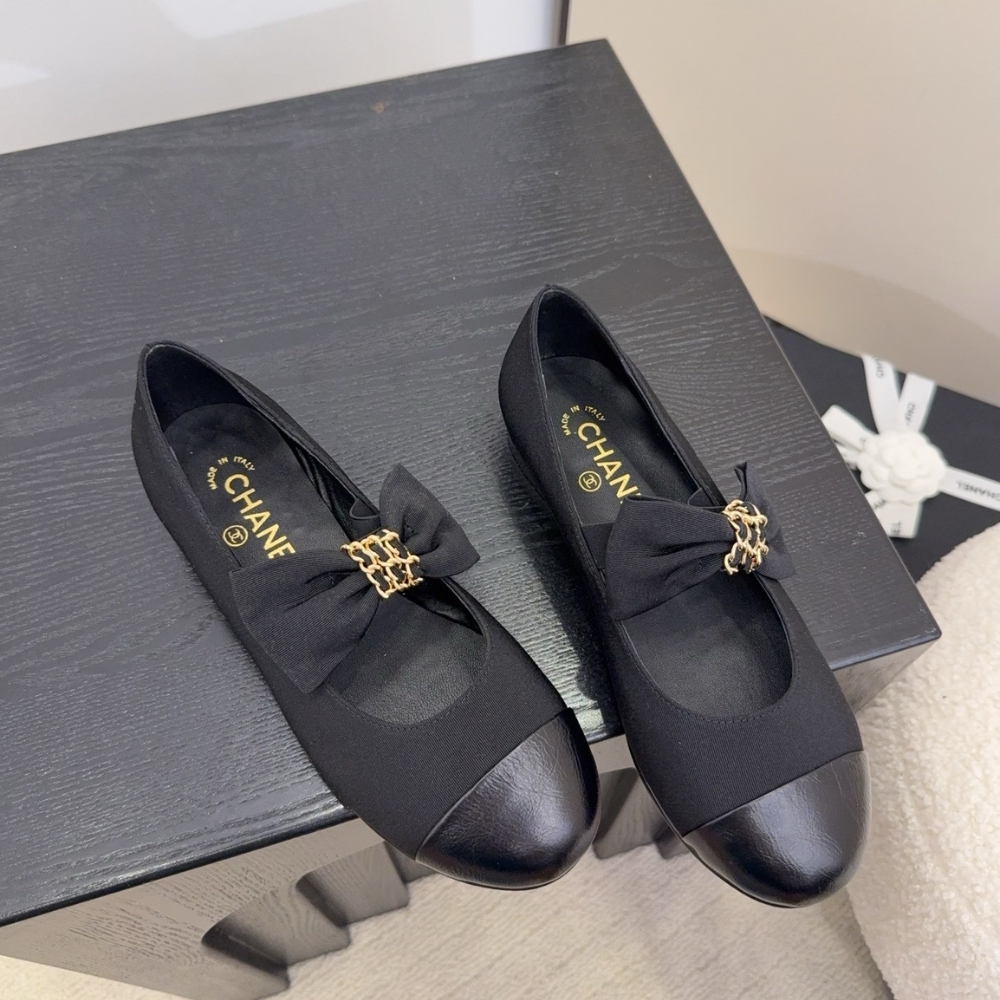 CHANEL MARY JANES GROSGRAIN BLACK G46811 B22270 94305 - Image 4