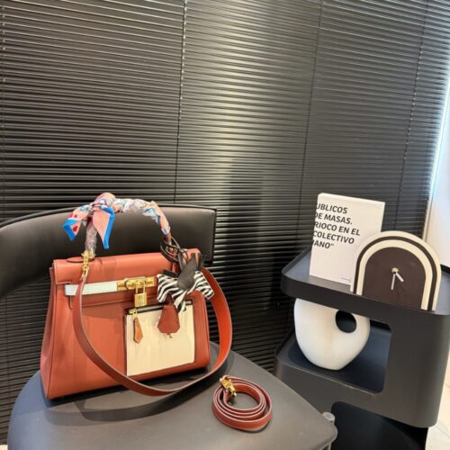 Alternative view of Hermes Colormatic Kelly 25 Retourne Orange 28cm