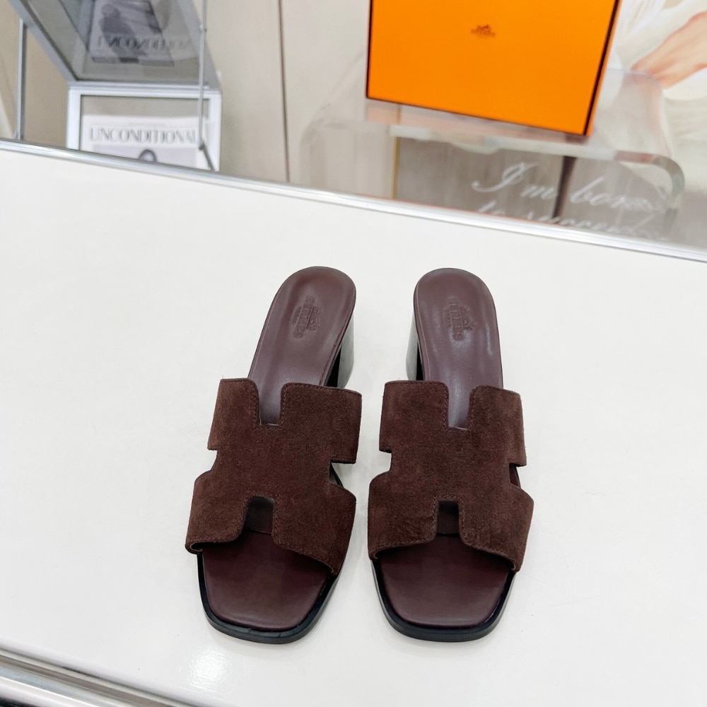 HERMES HELIA 60 SANDAL DARK BROWN H232088Z F7375 - Image 3