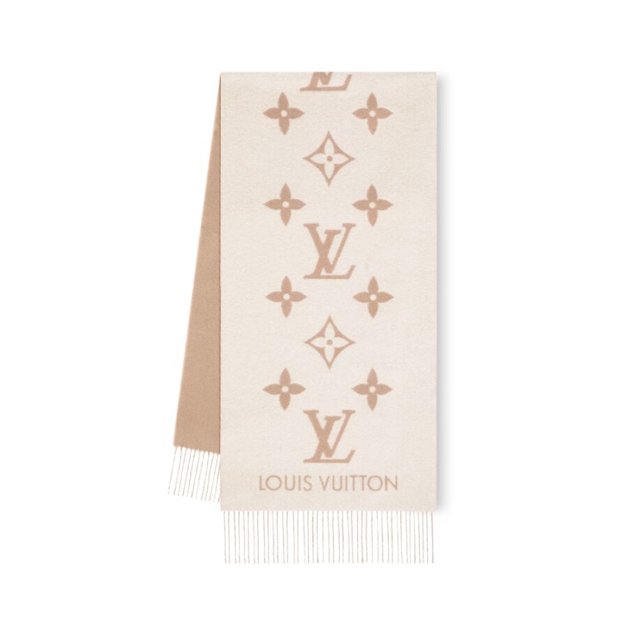 LOUIS VUITTON REYKJAVIK SCARF BEIGE 180CM M78123