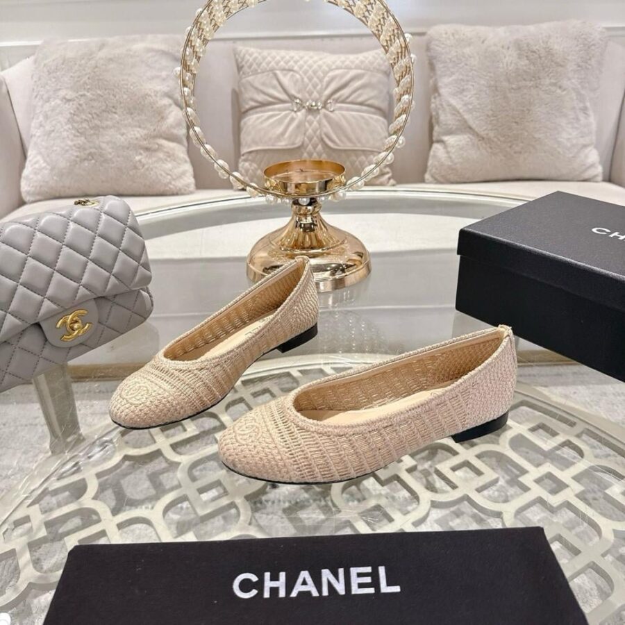 Alternative view of Chanel Ballet Flats Raffia Beige G46352 B19806 NAFBC