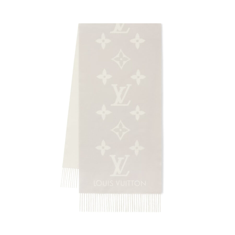 LOUIS VUITTON REYKJAVIK SCARF GREY 180CM M78909