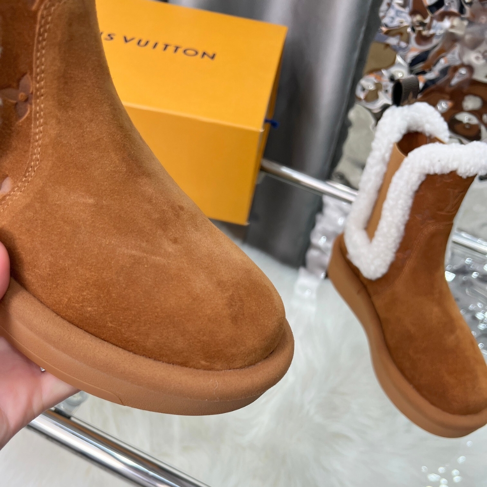 LOUIS VUITTON ASPEN CHELSEA ANKLE BOOT COGNAC BROWN 1ADC7T - Image 10