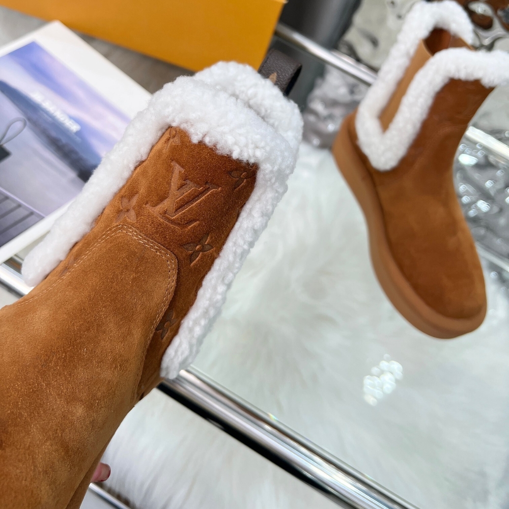 LOUIS VUITTON ASPEN CHELSEA ANKLE BOOT COGNAC BROWN 1ADC7T - Image 9