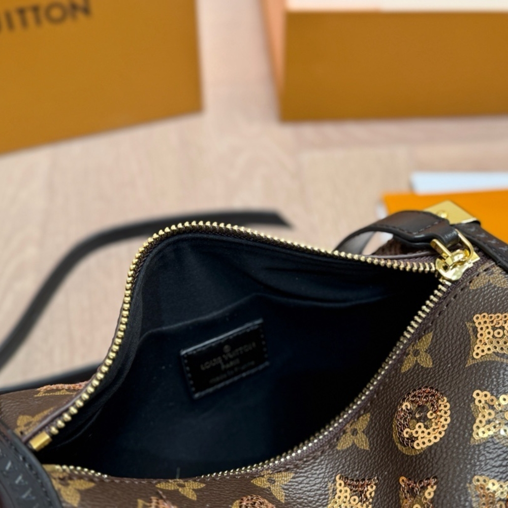 LOUIS VUITTON SIDE TRUNK MM MONOGRAM CANVAS BROWN 23CM M27036 - Image 9