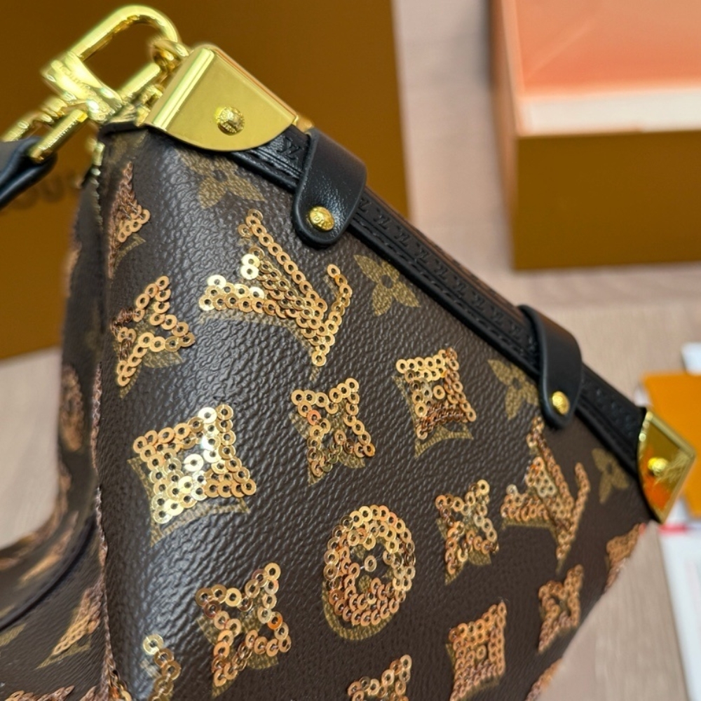 LOUIS VUITTON SIDE TRUNK MM MONOGRAM CANVAS BROWN 23CM M27036 - Image 6