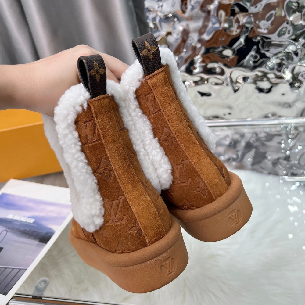 LOUIS VUITTON ASPEN CHELSEA ANKLE BOOT COGNAC BROWN 1ADC7T - Image 8