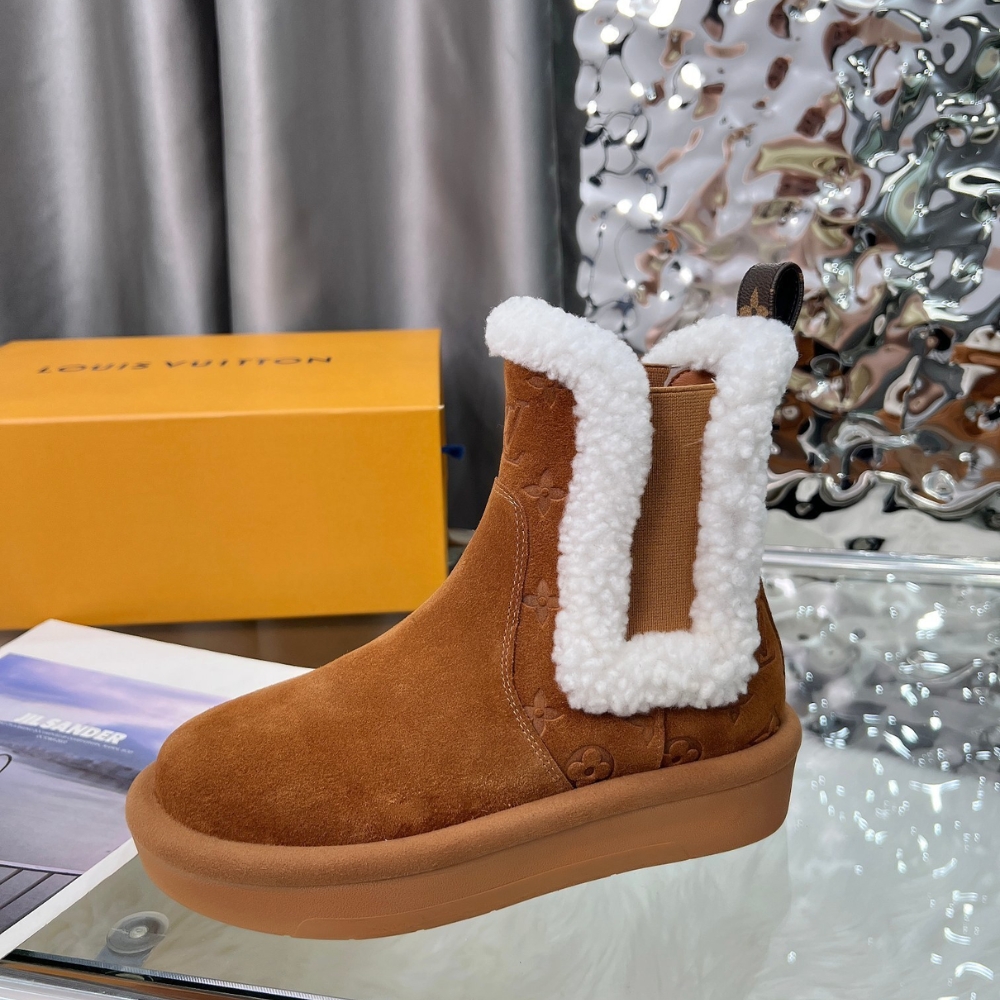 LOUIS VUITTON ASPEN CHELSEA ANKLE BOOT COGNAC BROWN 1ADC7T - Image 7