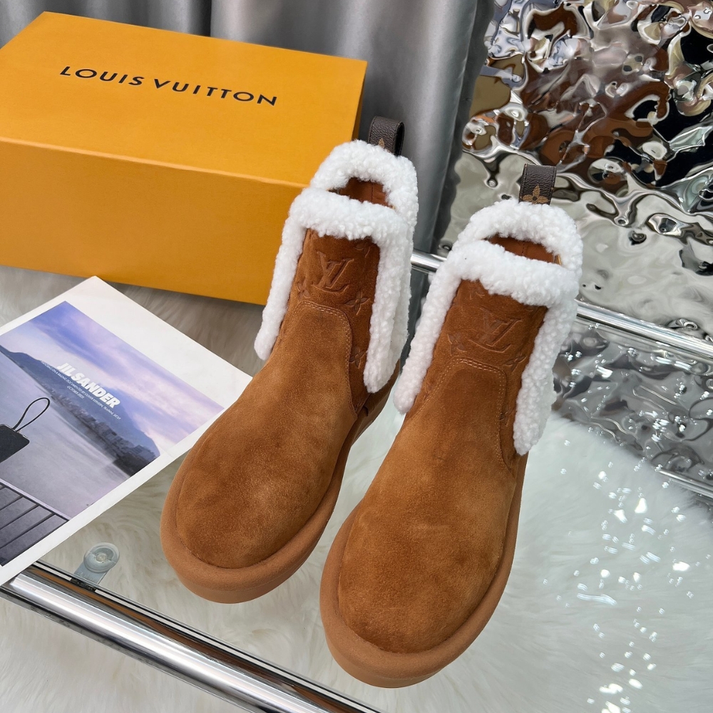 LOUIS VUITTON ASPEN CHELSEA ANKLE BOOT COGNAC BROWN 1ADC7T - Image 6