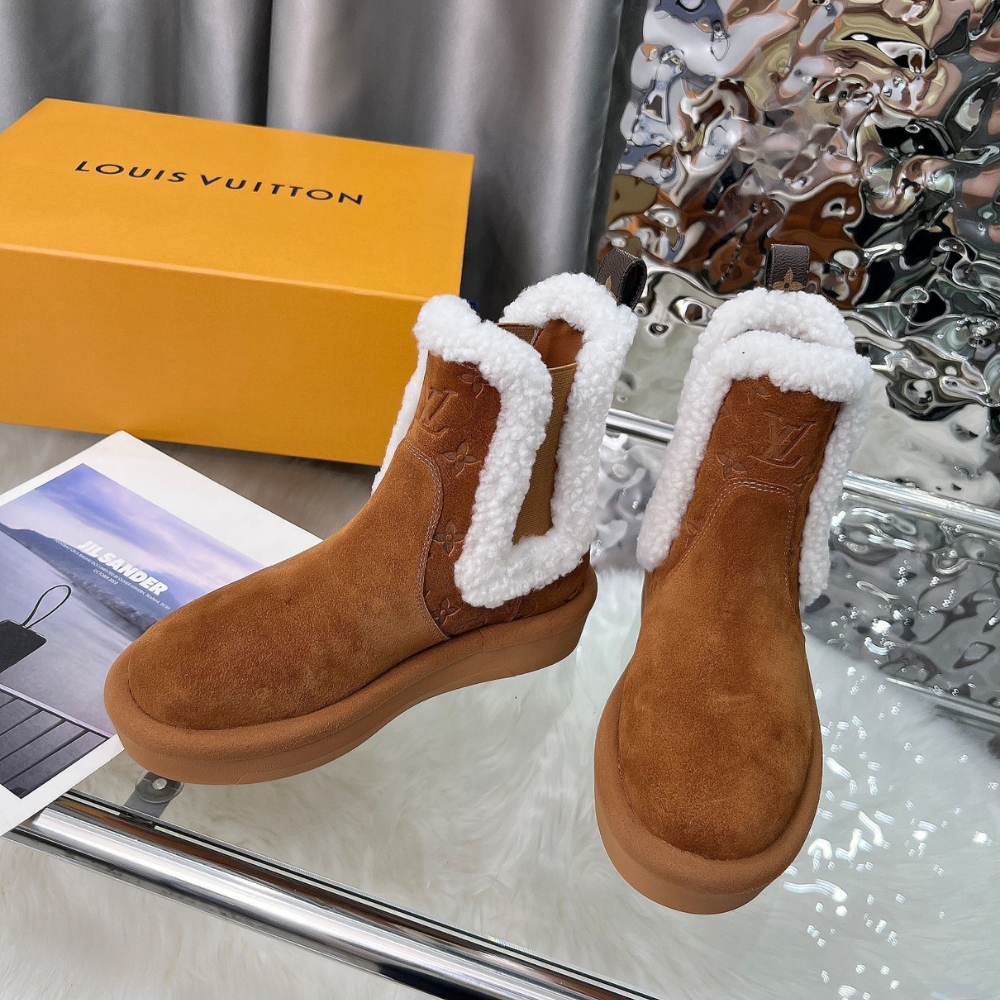LOUIS VUITTON ASPEN CHELSEA ANKLE BOOT COGNAC BROWN 1ADC7T - Image 5