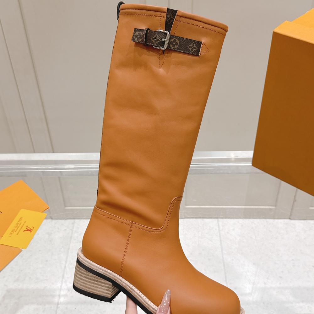 LOUIS VUITTON LV BIKER HIGH BOOT BROWN 1AGWEV - Image 4