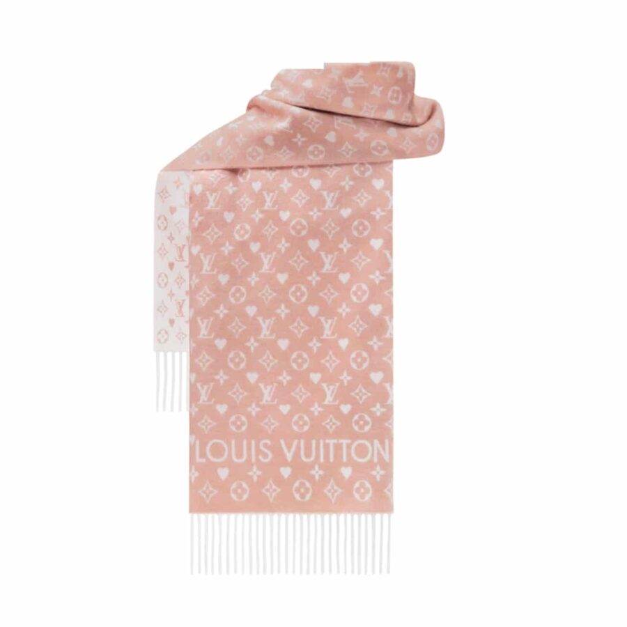 LOUIS VUITTON ECHARPE GAME ON SCARF PINK