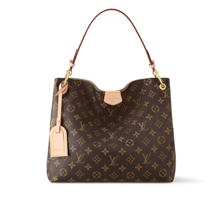 LOUIS VUITTON GRACEFUL PM MONOGRAM CANVAS RED 35CM