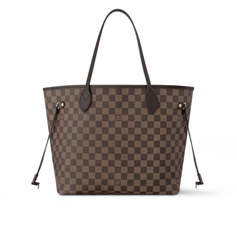 LOUIS VUITTON NEVERFULL GM DAMIER EBENE CANVAS RED 39CM N40597