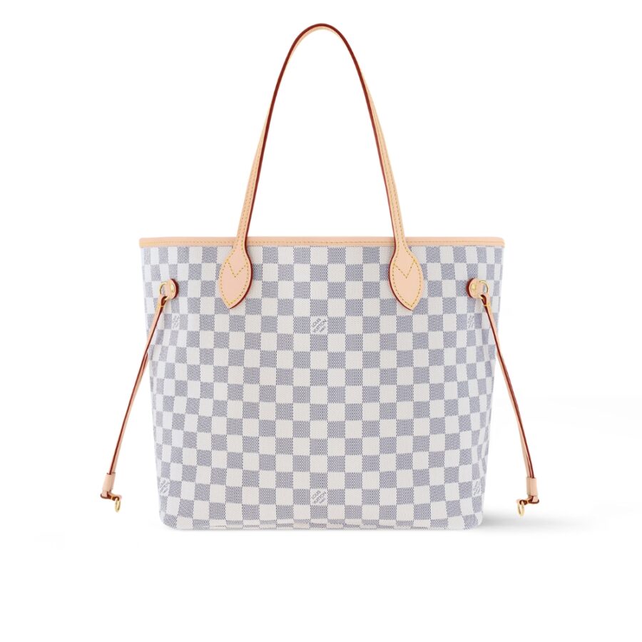 LOUIS VUITTON NEVERFULL MM DAMIER AZUR ROSE PINK 31CM N41605