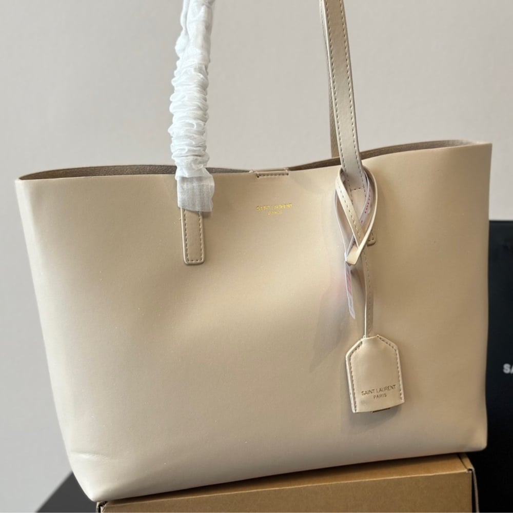 SAINT LAURENT SHOPPING LEATHER BEIGE 37CM 600281CSV0J2721 - Image 2