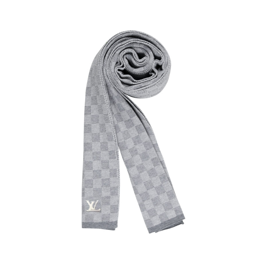 LOUIS VUITTON ECHARP PETIT GREY DAMIER SCARF 200CM M70517