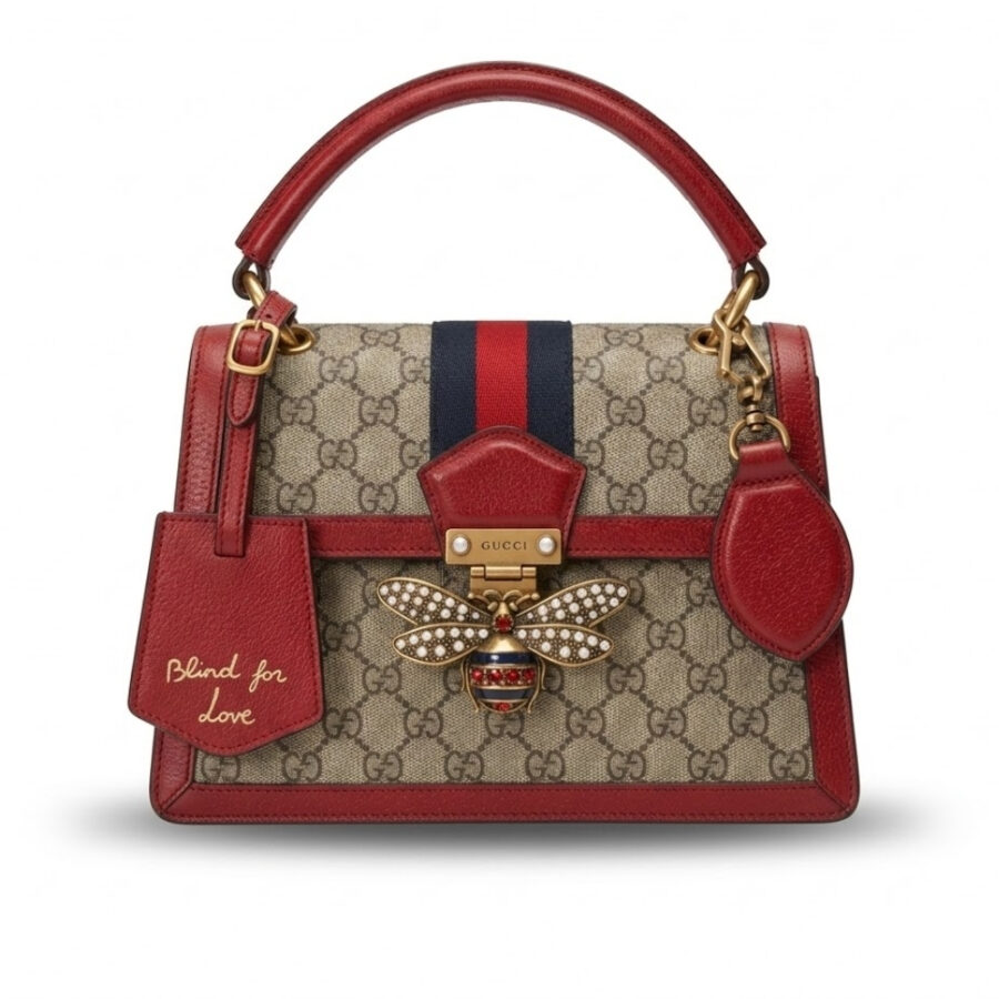 Gucci Queen Margaret GG Small Top Handle Bag Red 25cm 476541 9I6ST 8540