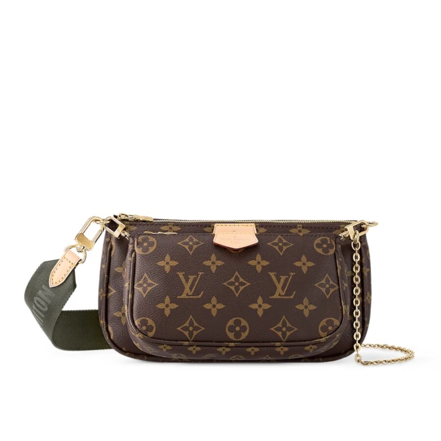 LOUIS VUITTON MULTI POCHETTE ACCESSOIRES MONOGRAM KHAKI 24CM M44813