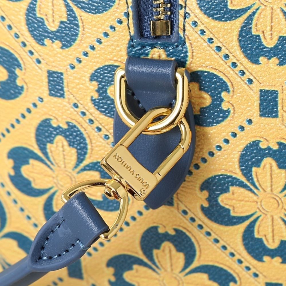 Louis Vuitton Speedy Trunk 25 Blue And Gold 27Cm M27411 - Image 8