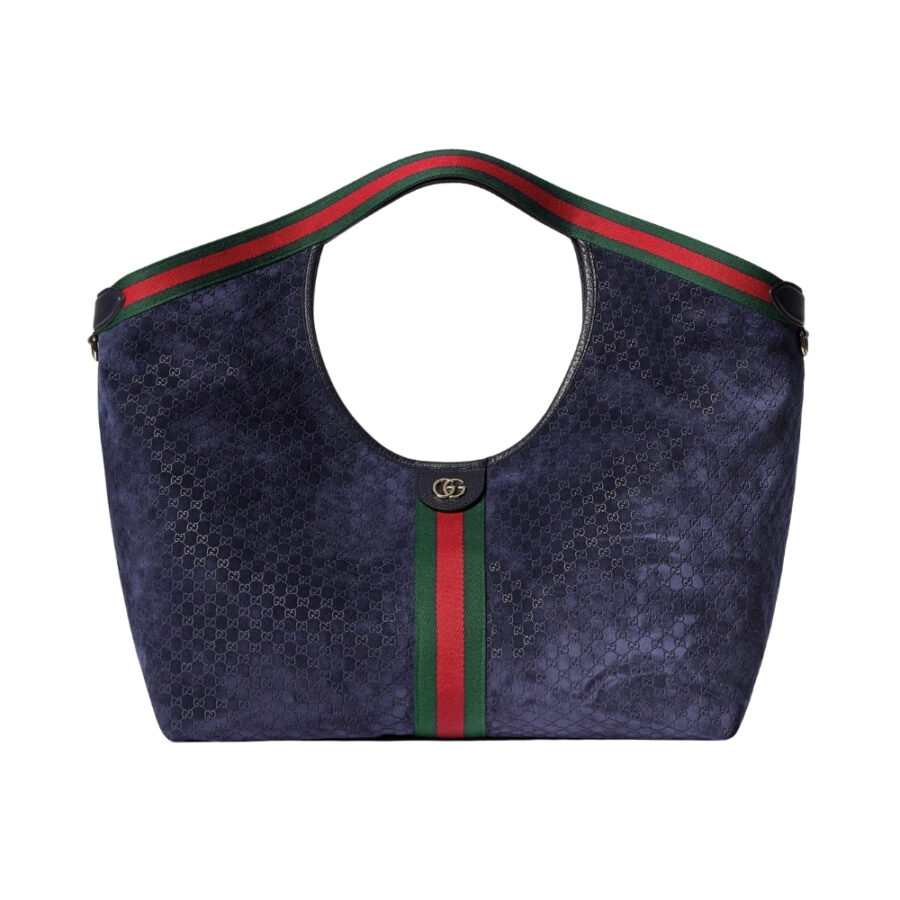 Gucci Giglio Large Tote Bag Dark Blue 60Cm 853971 Caabv 4541