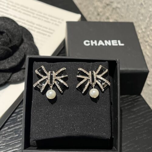 Alternative view of Chanel Cc Costume Earrings Black Abg402 B21902 U3576