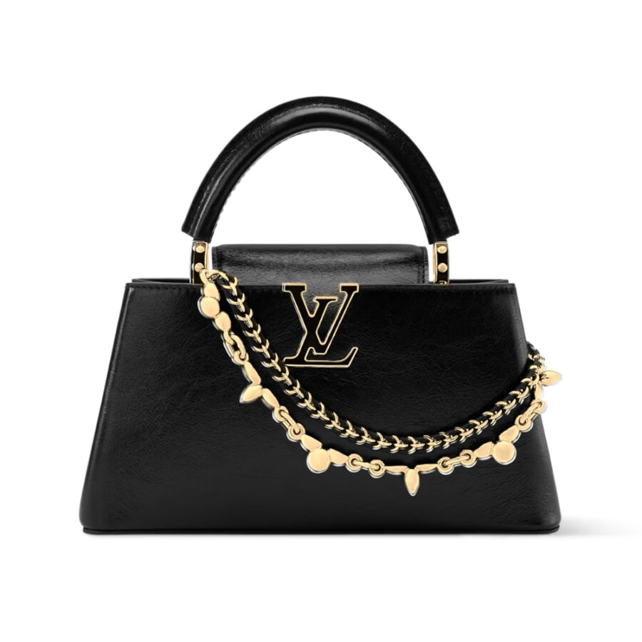 Louis Vuitton Capucines East West Bb Black 26Cm M25492