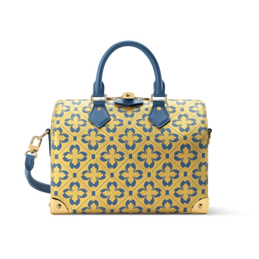 Louis Vuitton Speedy Trunk 25 Blue And Gold 27Cm M27411