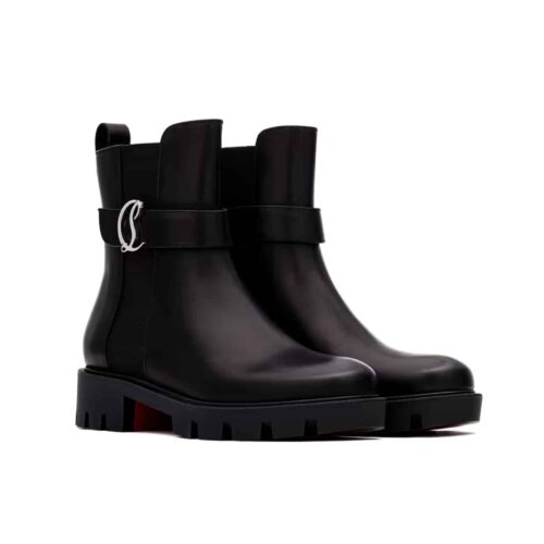 Christian Louboutin CL Chelsea Booty Lug Black 1230304BK01