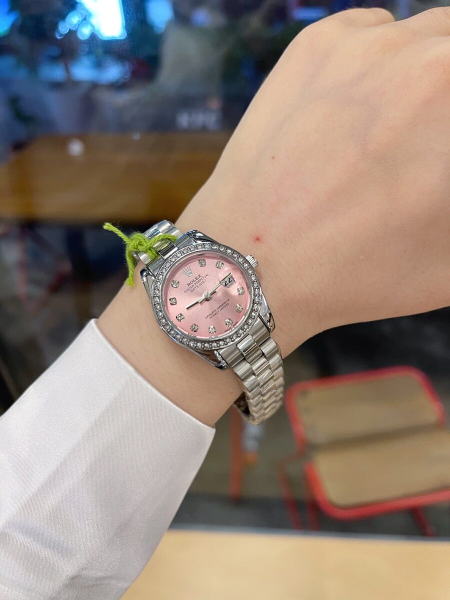 Alternative view of Rolex Lady Datejust 28 Silver Jubilee Diamond Dial In Pink 28mm