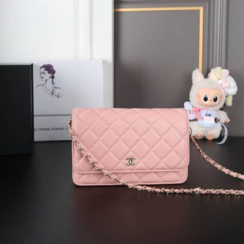 Alternative view of Chanel Classic Wallet On Chain Gold Light Pink 19Cm Ap0250 Y33352 Ng120
