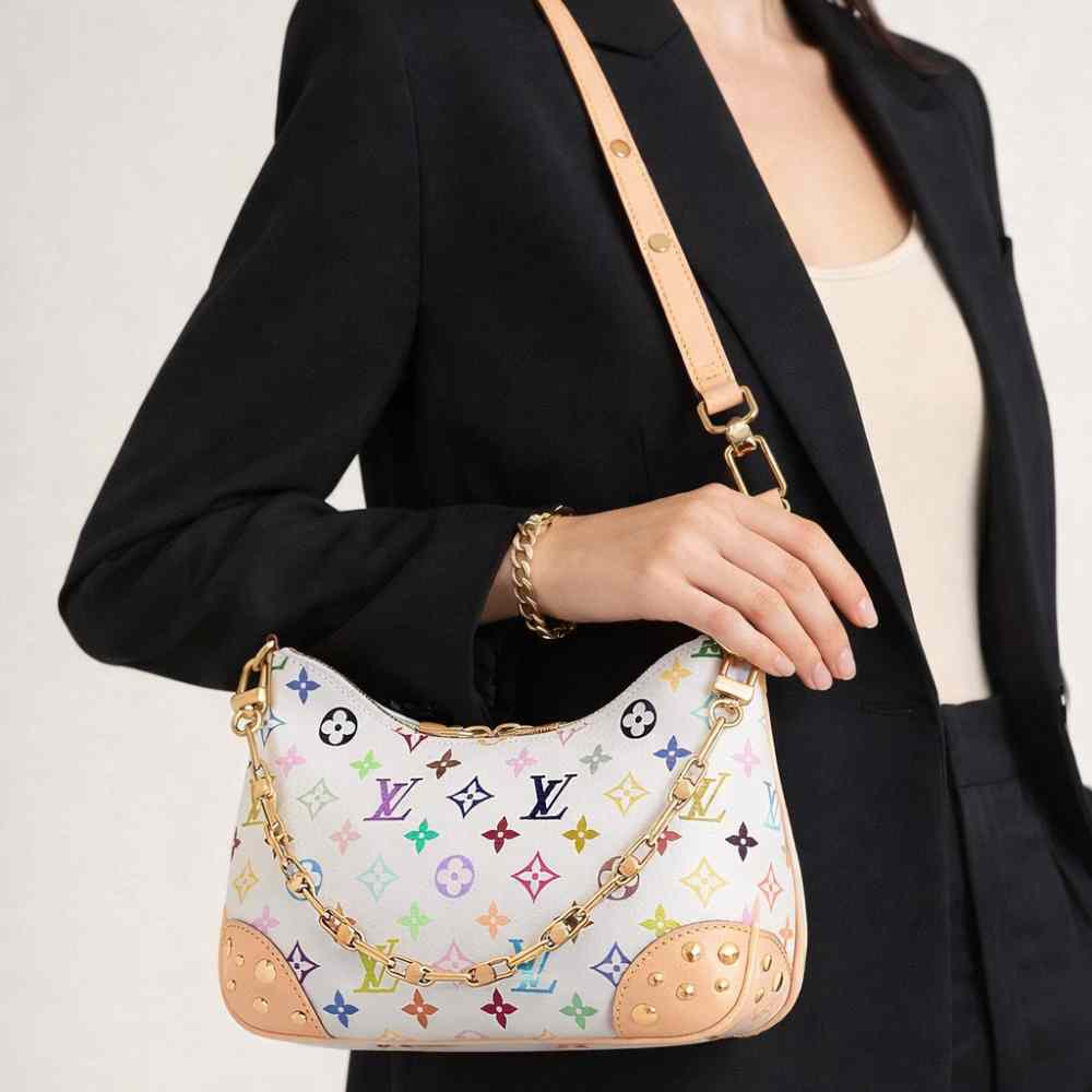 Louis Vuitton X Takashi Murakami Boulogne PM White 29Cm M27790 - Image 9