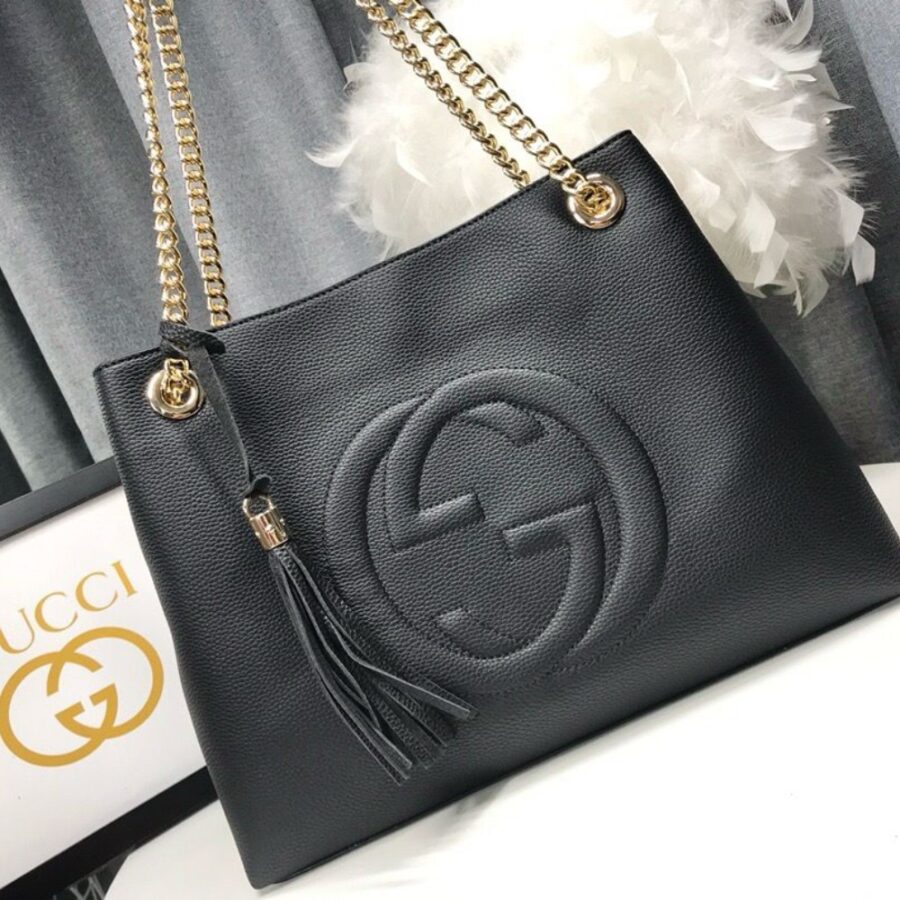 Alternative view of Gucci Soho Shoulder Bag Black 38Cm