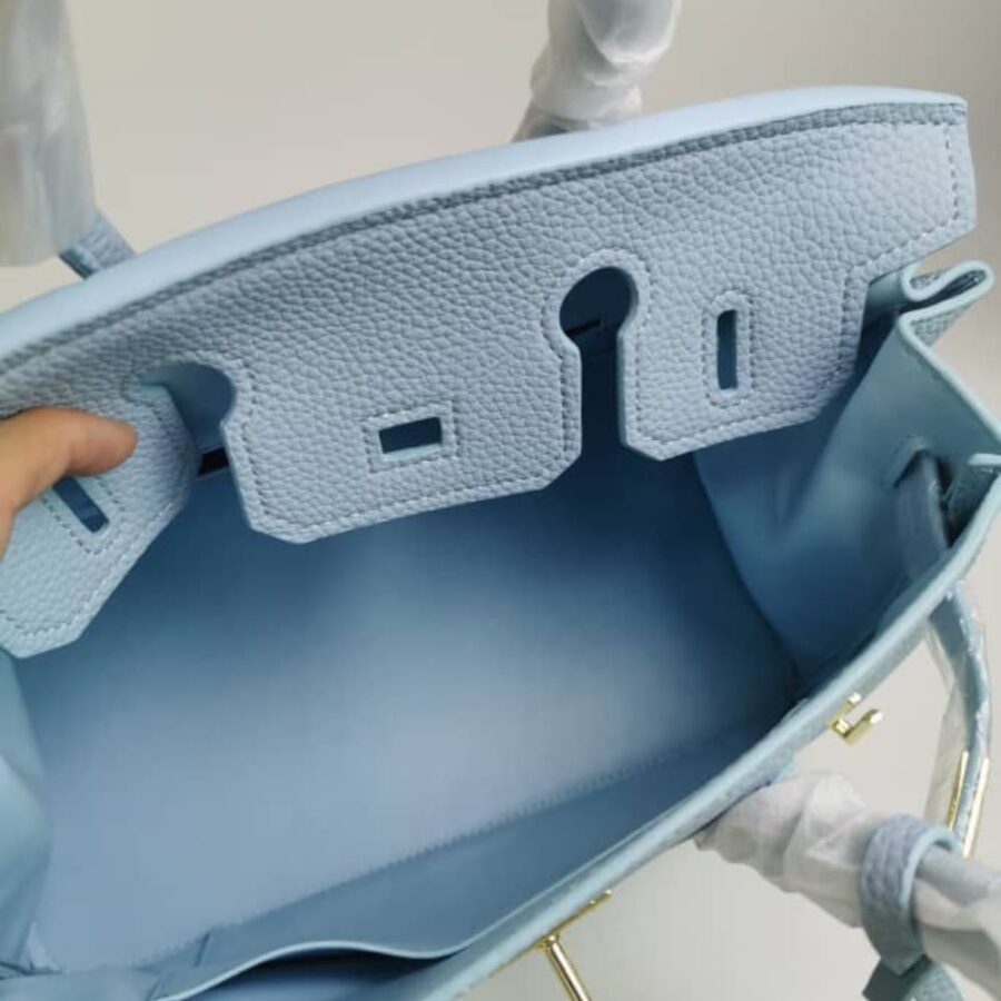 Alternative view of Hermes Birkin 35 Togo Leather Gold Hardware Blue 35Cm