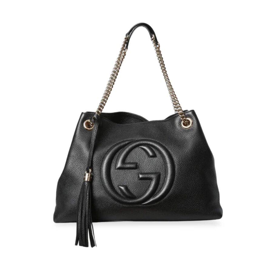 Gucci Soho Shoulder Bag Black 38Cm