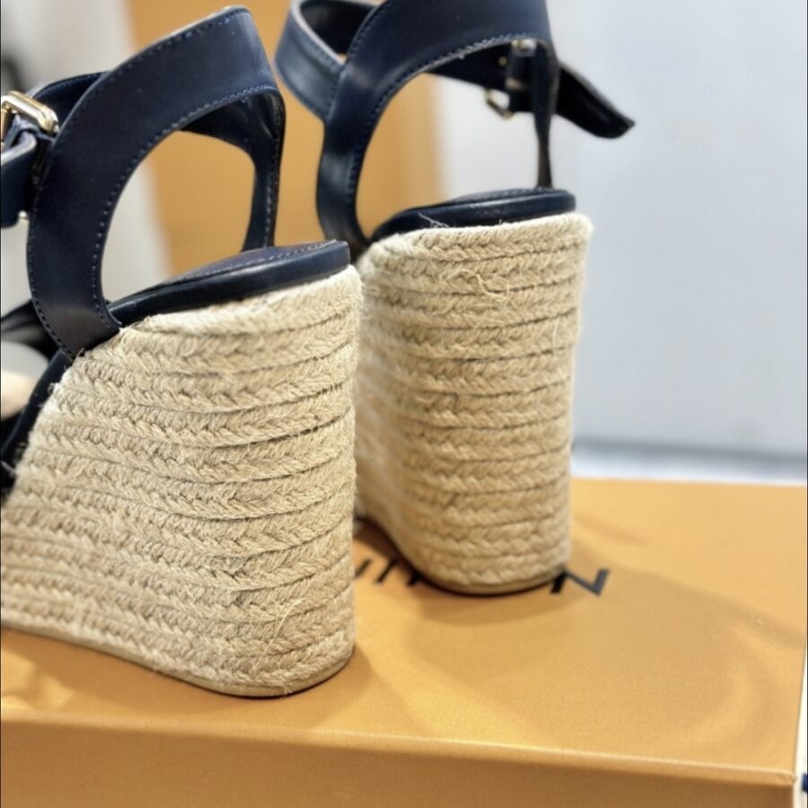 Alternative view of Louis Vuitton Helios Wedge Espadrille Marine 1Ahlkq