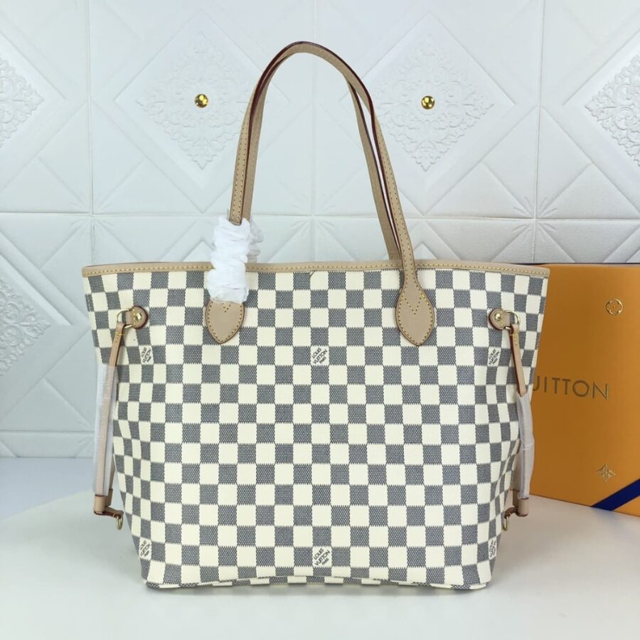 Alternative view of Louis Vuitton Neverfull GM Damier Azur Rose Ballerine Pink 39Cm N40601