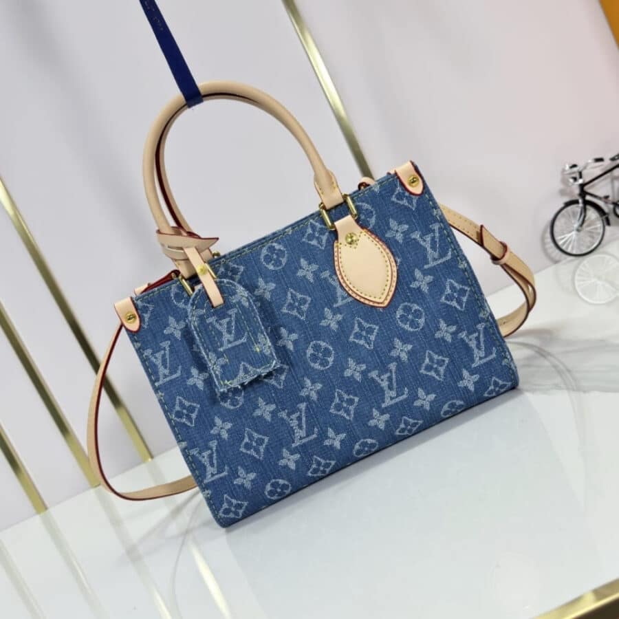 Alternative view of Louis Vuitton Onthego PM Denim Blue 25Cm M14633