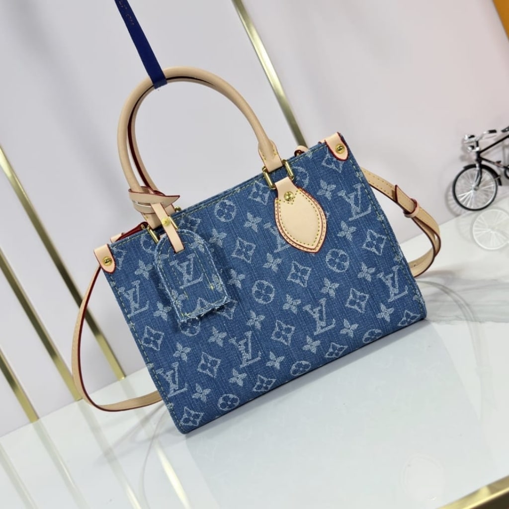 Louis Vuitton Onthego PM Denim Blue 25Cm M14633 - Image 2