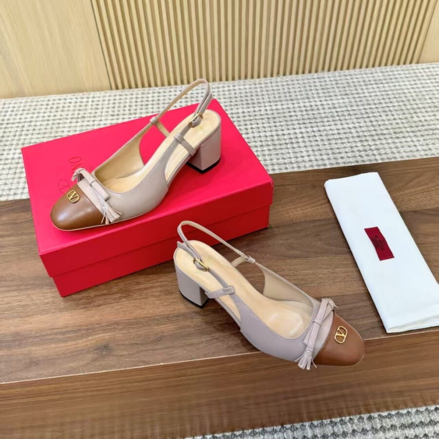 Alternative view of Valentino Garavani Valet Du Roi Slingback Pump Rose Cannelle And Garnet 7W2S0MH9DDT AGM