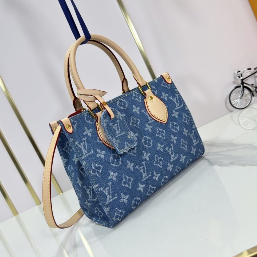 Louis Vuitton Onthego PM Denim Blue 25Cm M14633 - Image 10