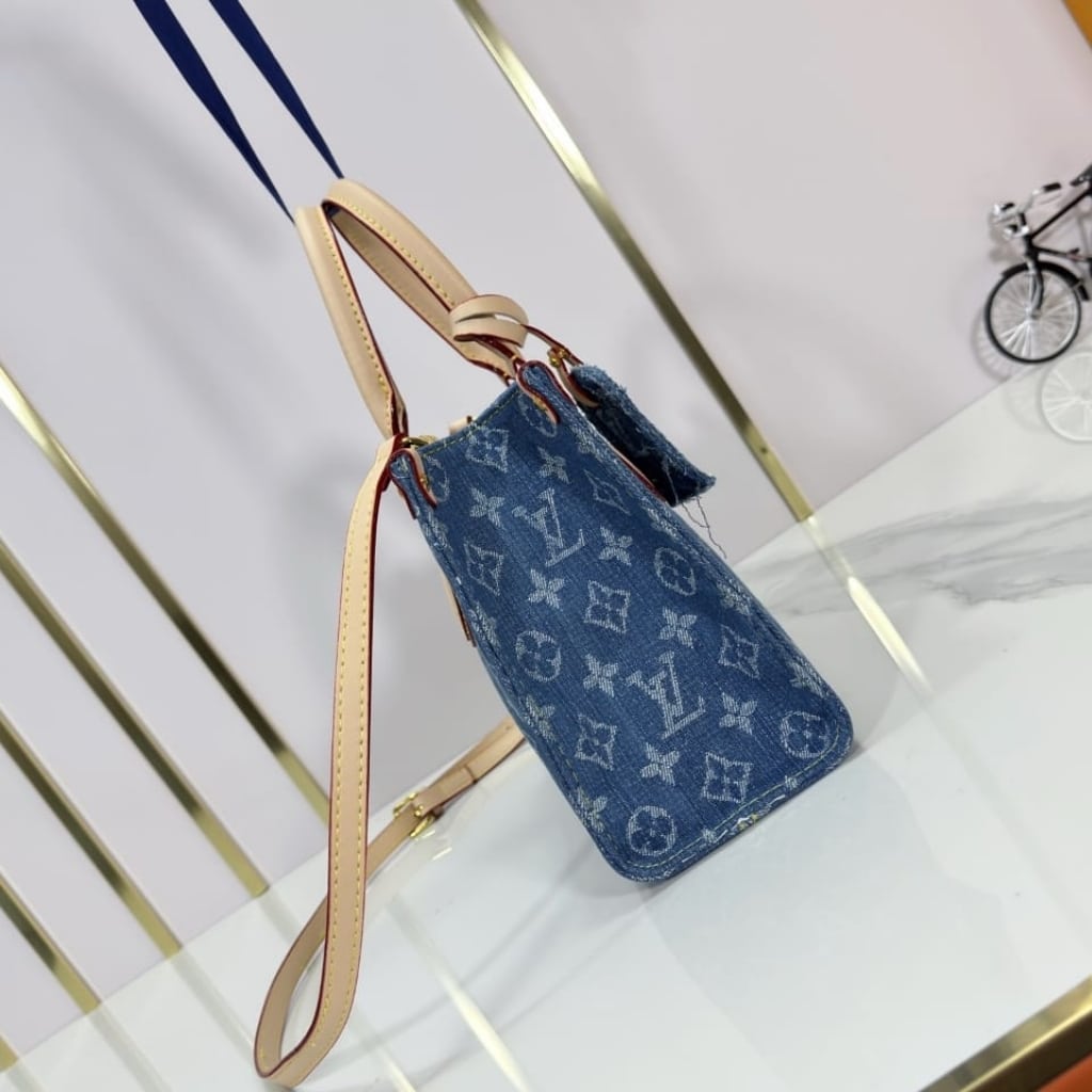 Louis Vuitton Onthego PM Denim Blue 25Cm M14633 - Image 9