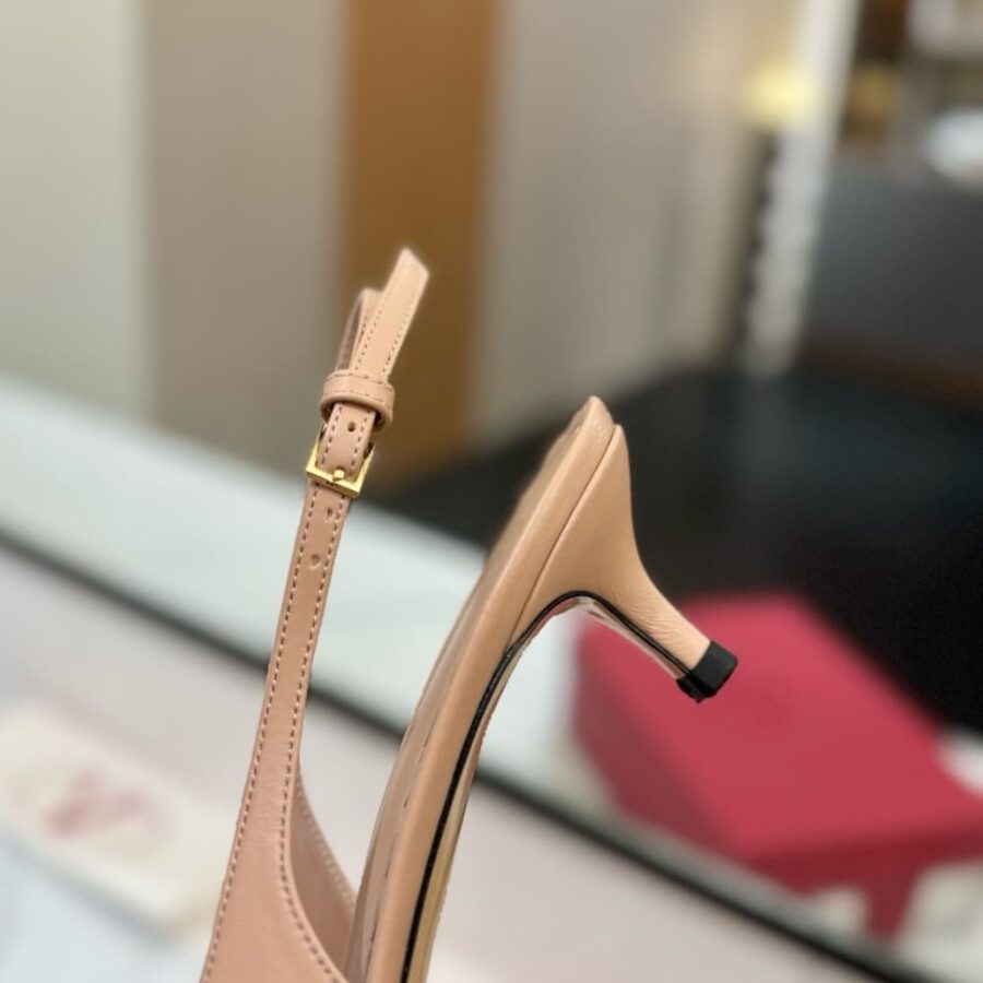 Alternative view of Valentino Bepointy Slingback Pumps Beige And Blue 6W2S0Ll3Yea Cvk