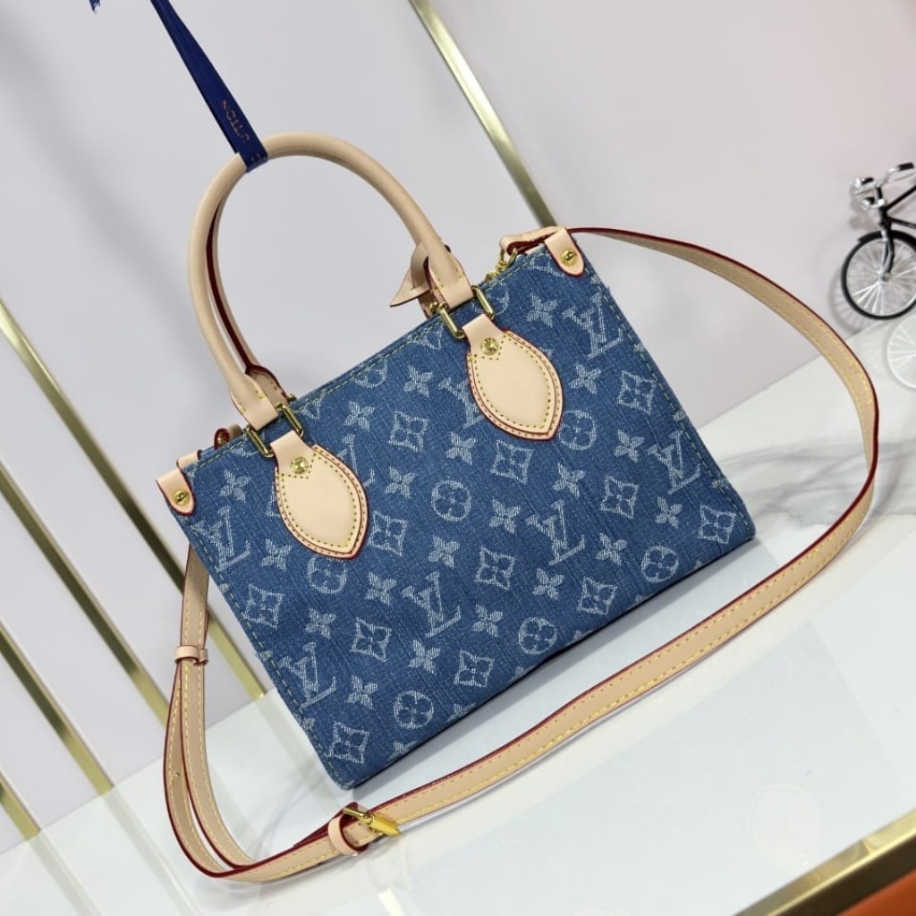 Louis Vuitton Onthego PM Denim Blue 25Cm M14633 - Image 8