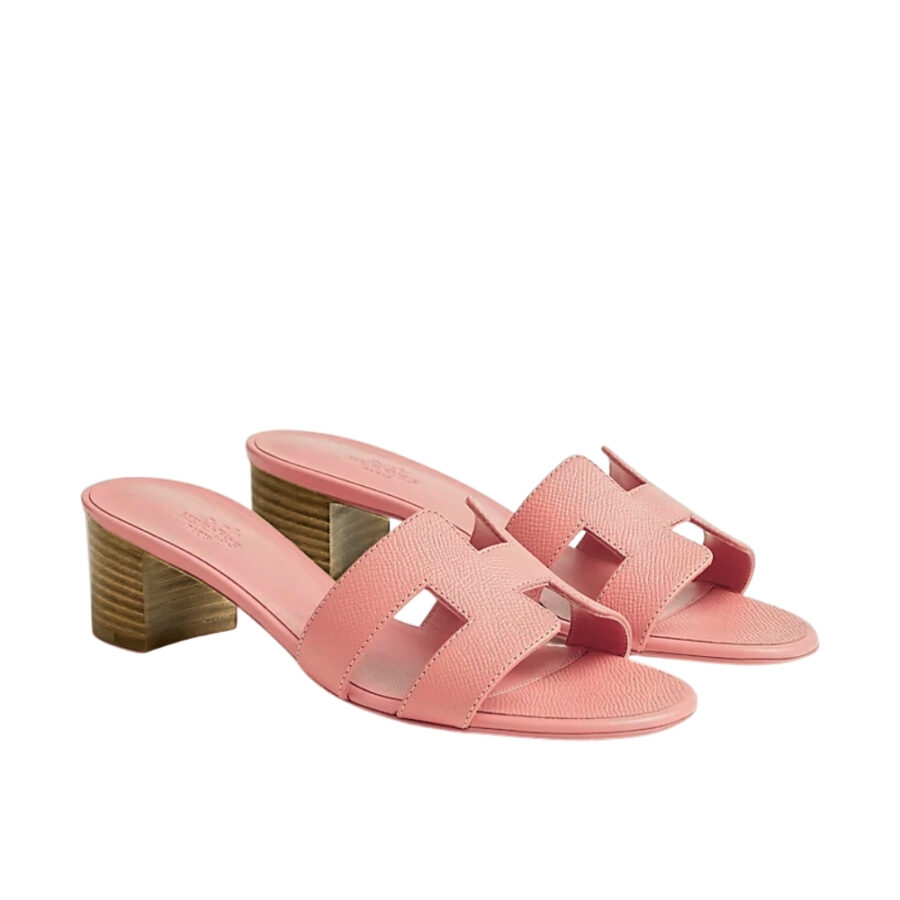 Hermes Oasis Sandals Rose Pale H151215Z VR360